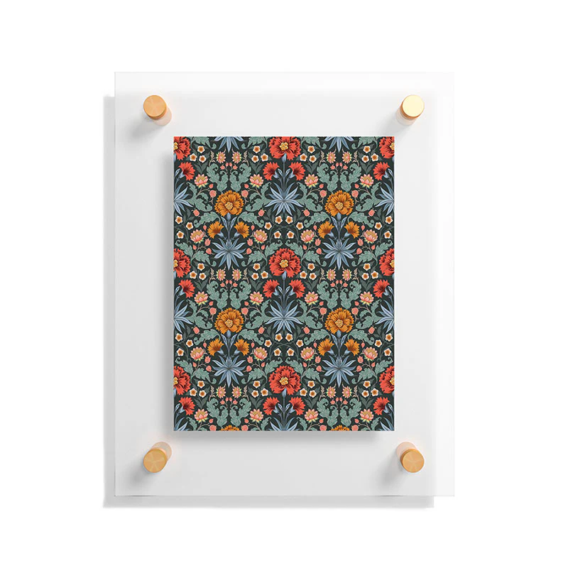Avenie Morris Inspired Carnation II Floating Acrylic Print