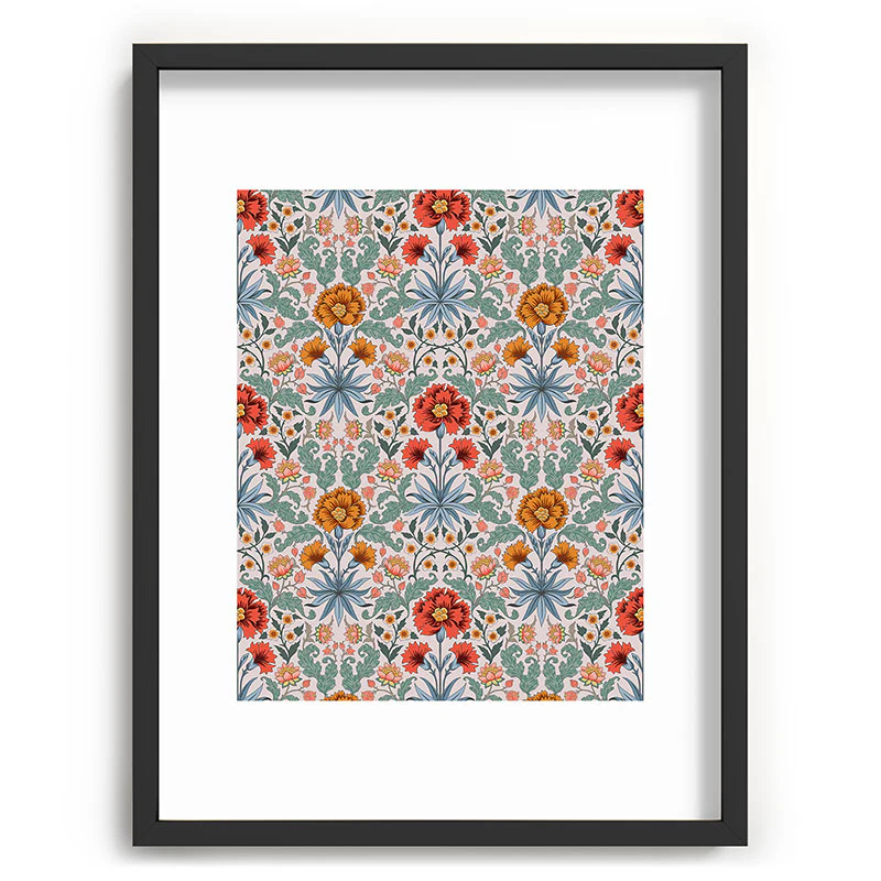 Avenie Morris Inspired Carnation III Recessed Framing Rectangle - Image 17