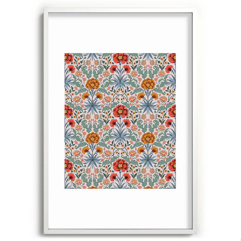 Avenie Morris Inspired Carnation III Recessed Framing Rectangle - Image 27