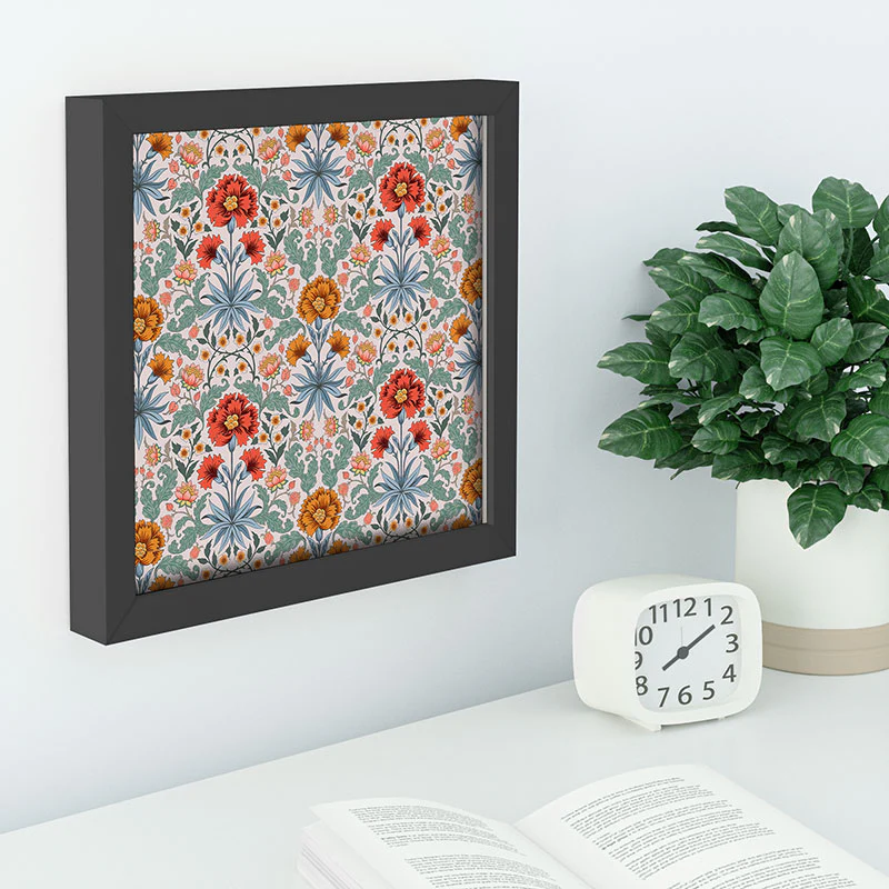 Avenie Morris Inspired Carnation III Recessed Framing Square - Image 2