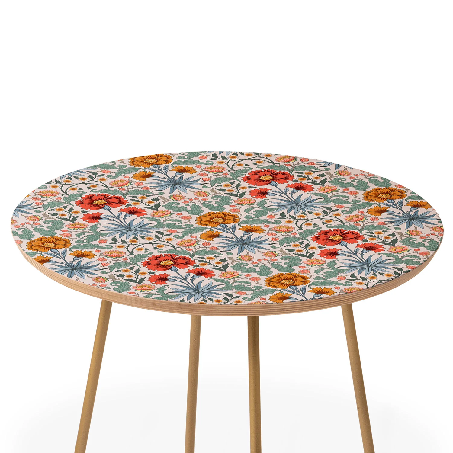 Avenie Morris Inspired Carnation III Round Side Table - Image 3