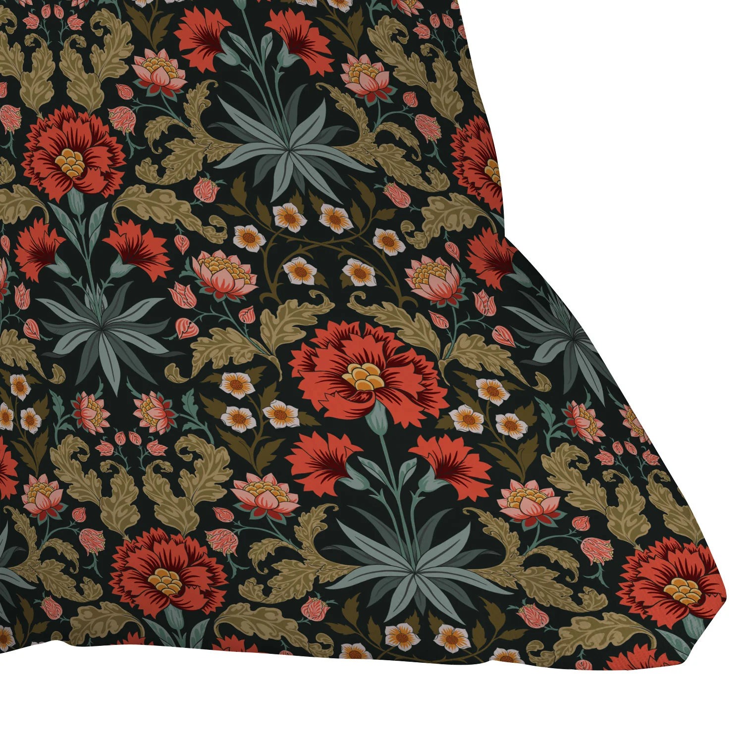 Avenie Morris Inspired Carnation Outdoor Throw Pillow - Image 11