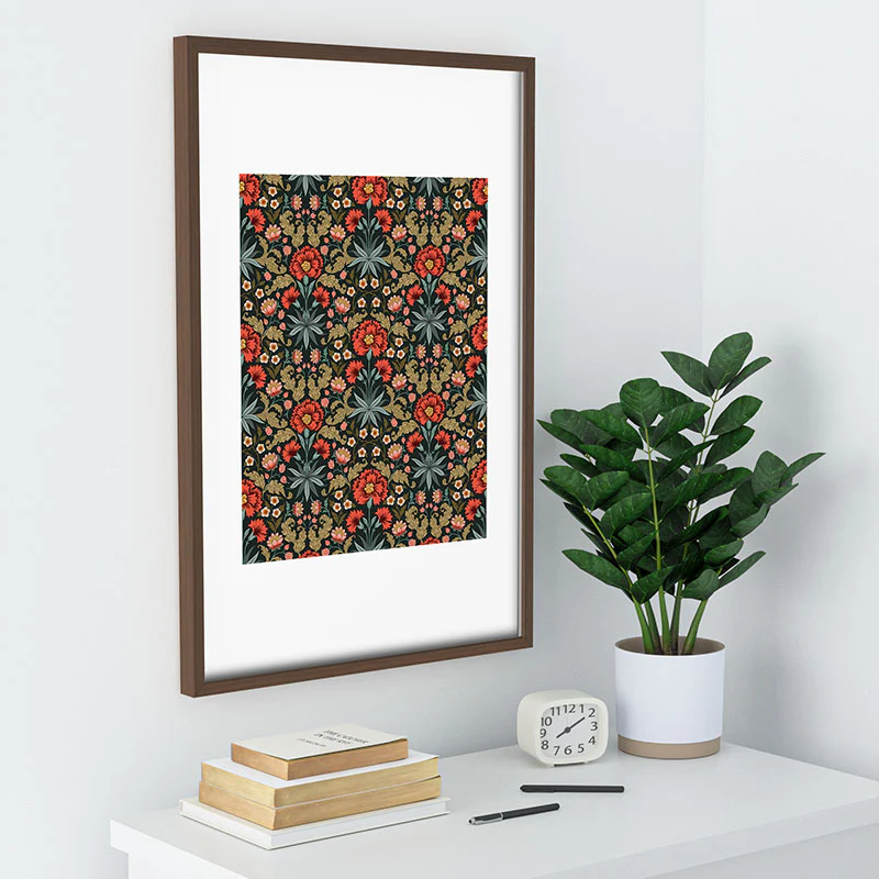 Avenie Morris Inspired Carnation Recessed Framing Rectangle - Image 32
