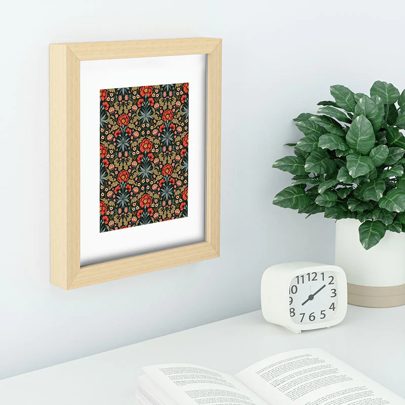 Avenie Morris Inspired Carnation Recessed Framing Rectangle - Image 6