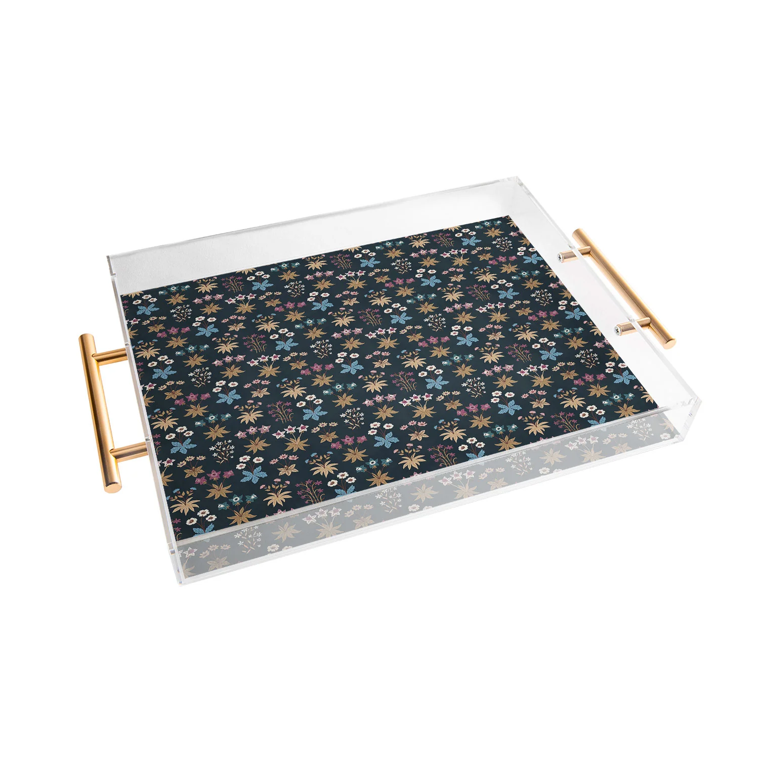 Avenie Romantic Botanica I Acrylic Tray