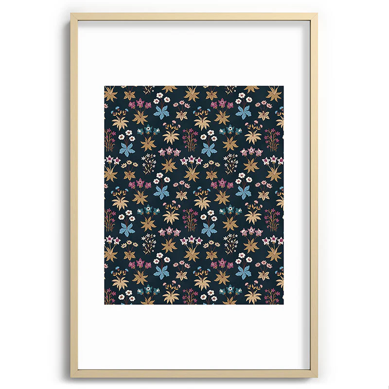 Avenie Romantic Botanica I Recessed Framing Rectangle - Image 29