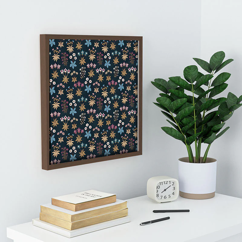 Avenie Romantic Botanica I Recessed Framing Square - Image 16