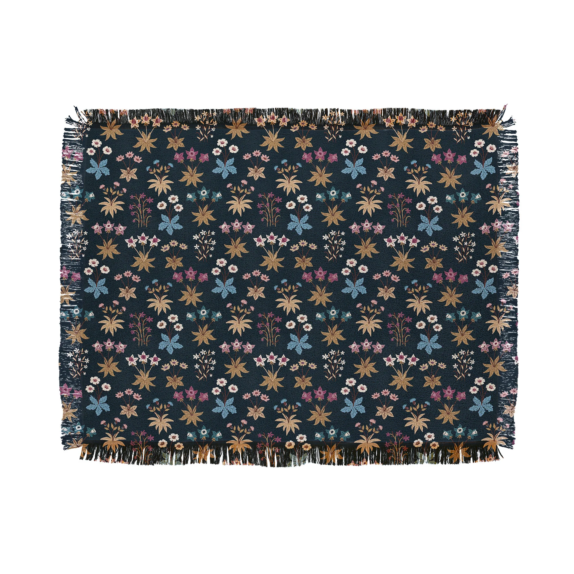 Avenie Romantic Botanica I Throw Blanket