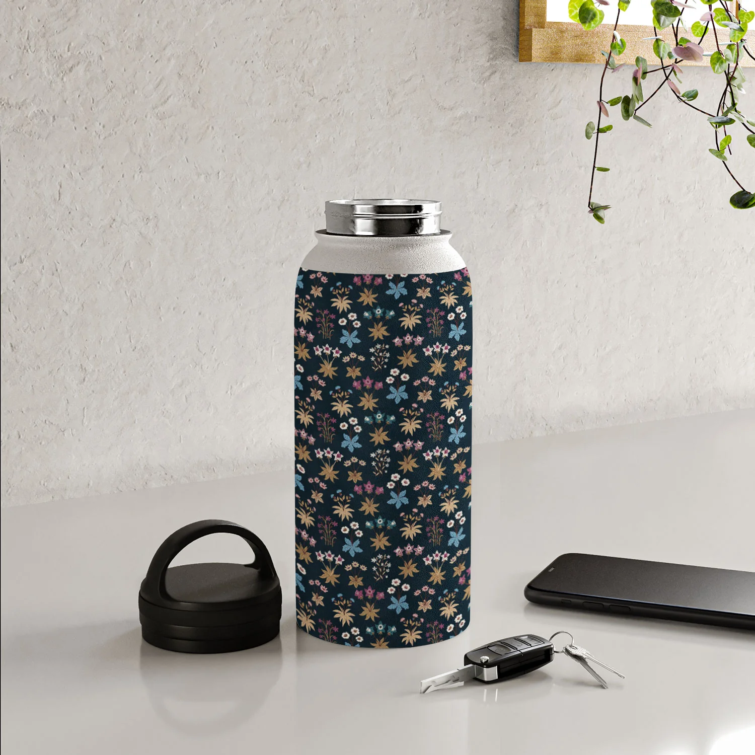 Avenie Romantic Botanica I Water Bottle - Image 36