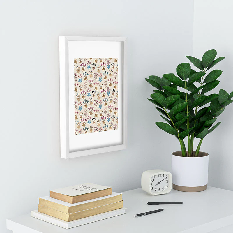 Avenie Romantic Botanica II Recessed Framing Rectangle - Image 12