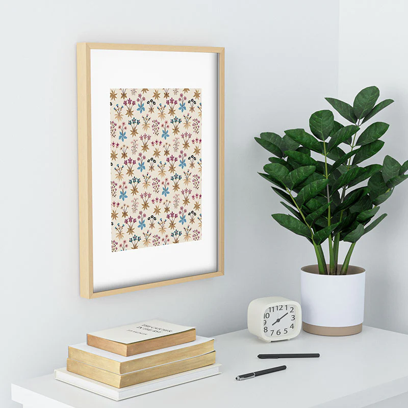 Avenie Romantic Botanica II Recessed Framing Rectangle - Image 22