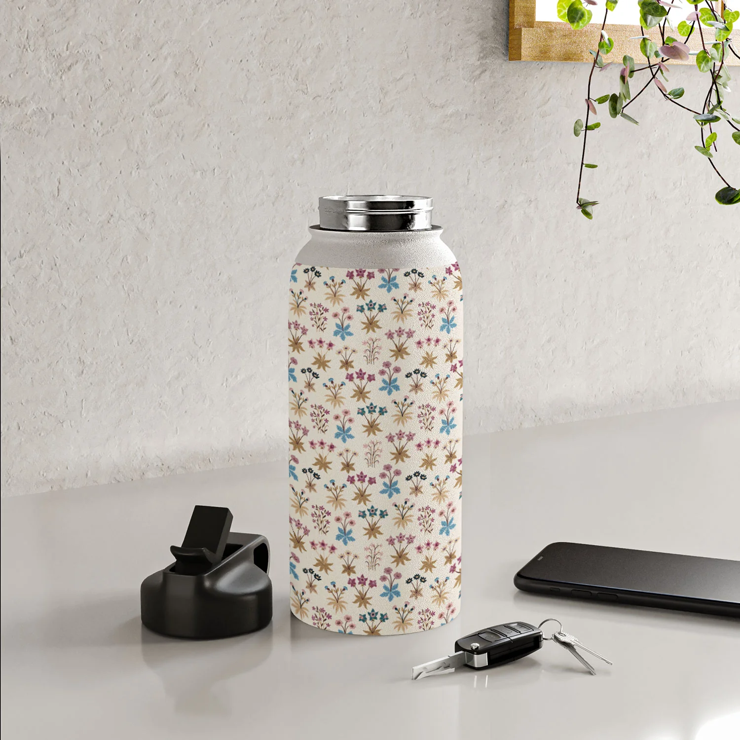 Avenie Romantic Botanica II Water Bottle - Image 32