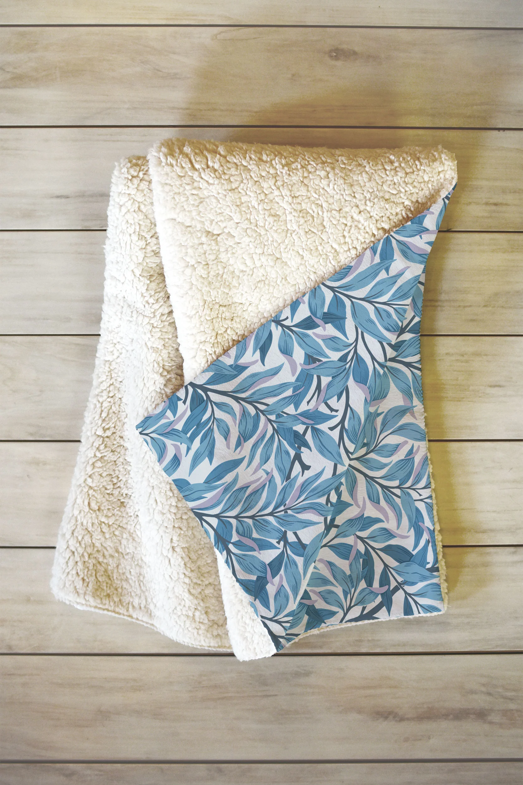 Avenie Romantic Botanica IV Fleece Throw Blanket - Image 2