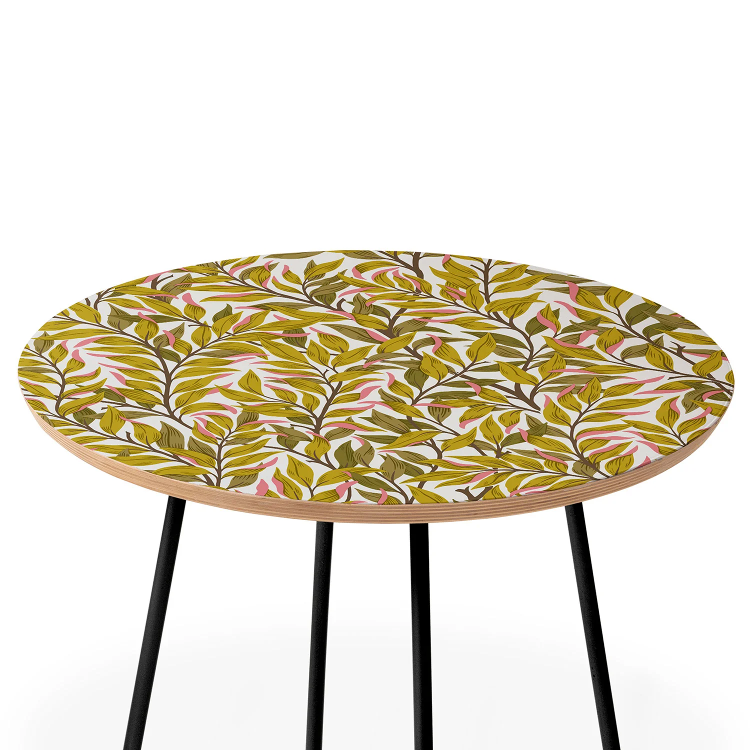 Avenie Romantic Botanica V Round Side Table - Image 4
