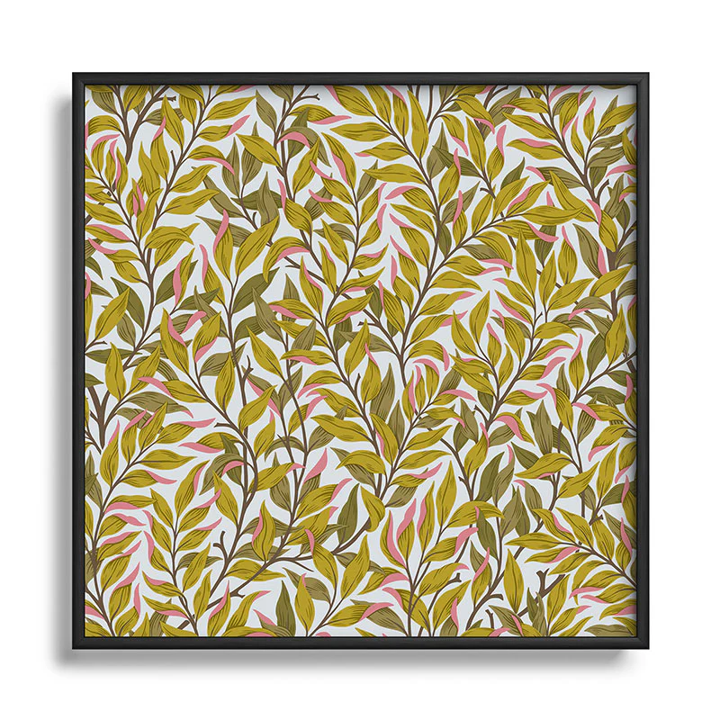 Avenie Romantic Botanica V Square Metal Framed Art Print - Image 9