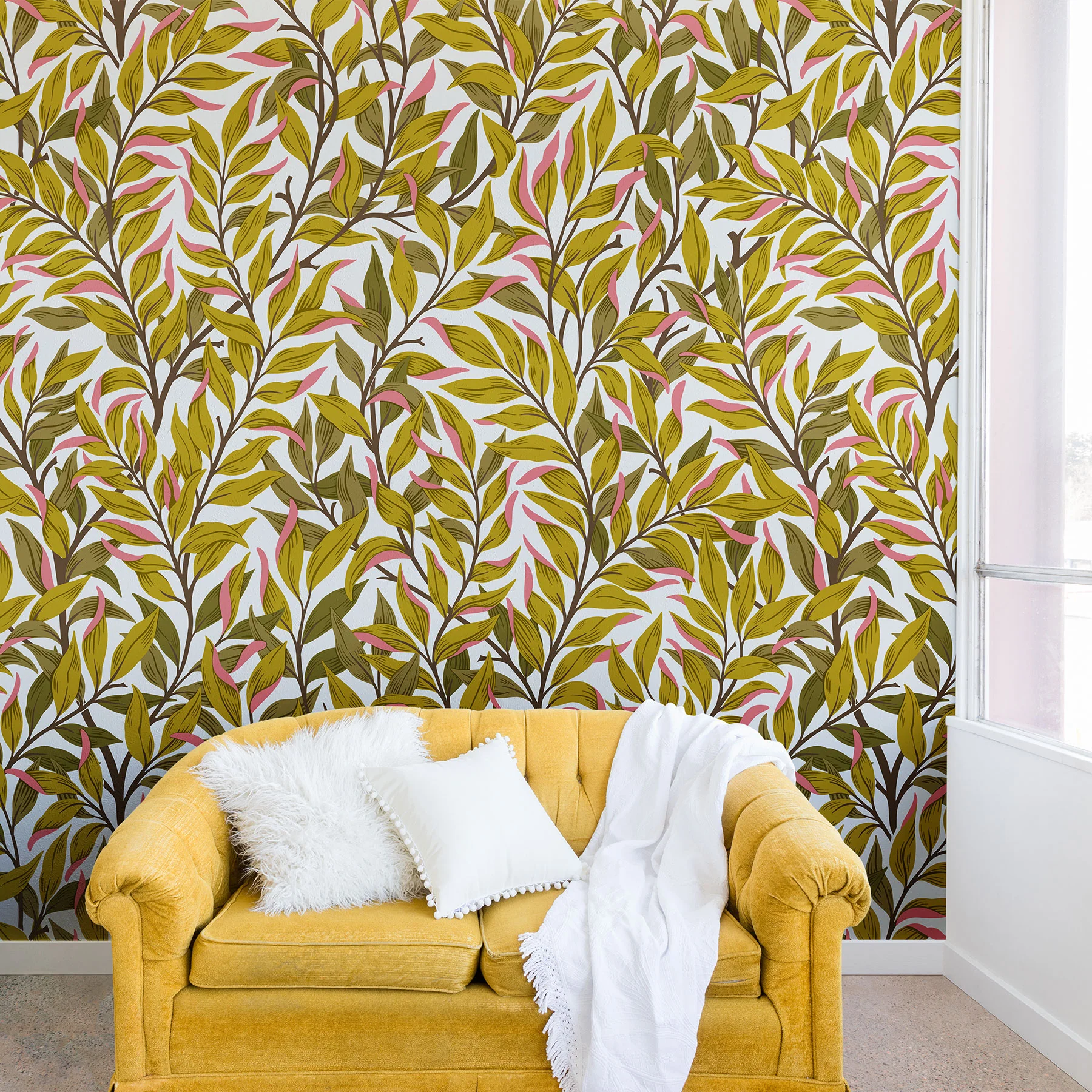 Avenie Romantic Botanica V Wall Mural - Image 3
