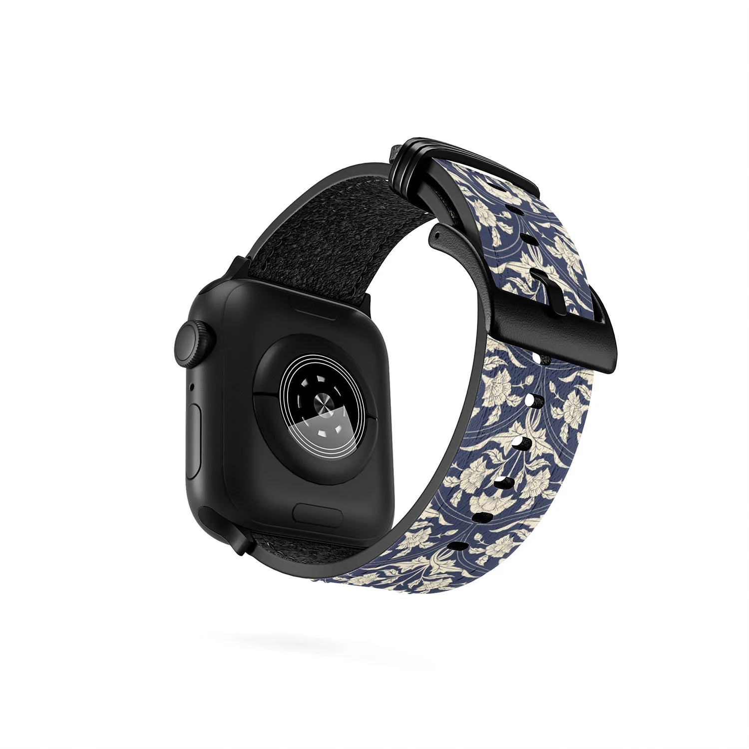 Avenie Victorian Botanical Cornflower Apple Watch Band - Image 23