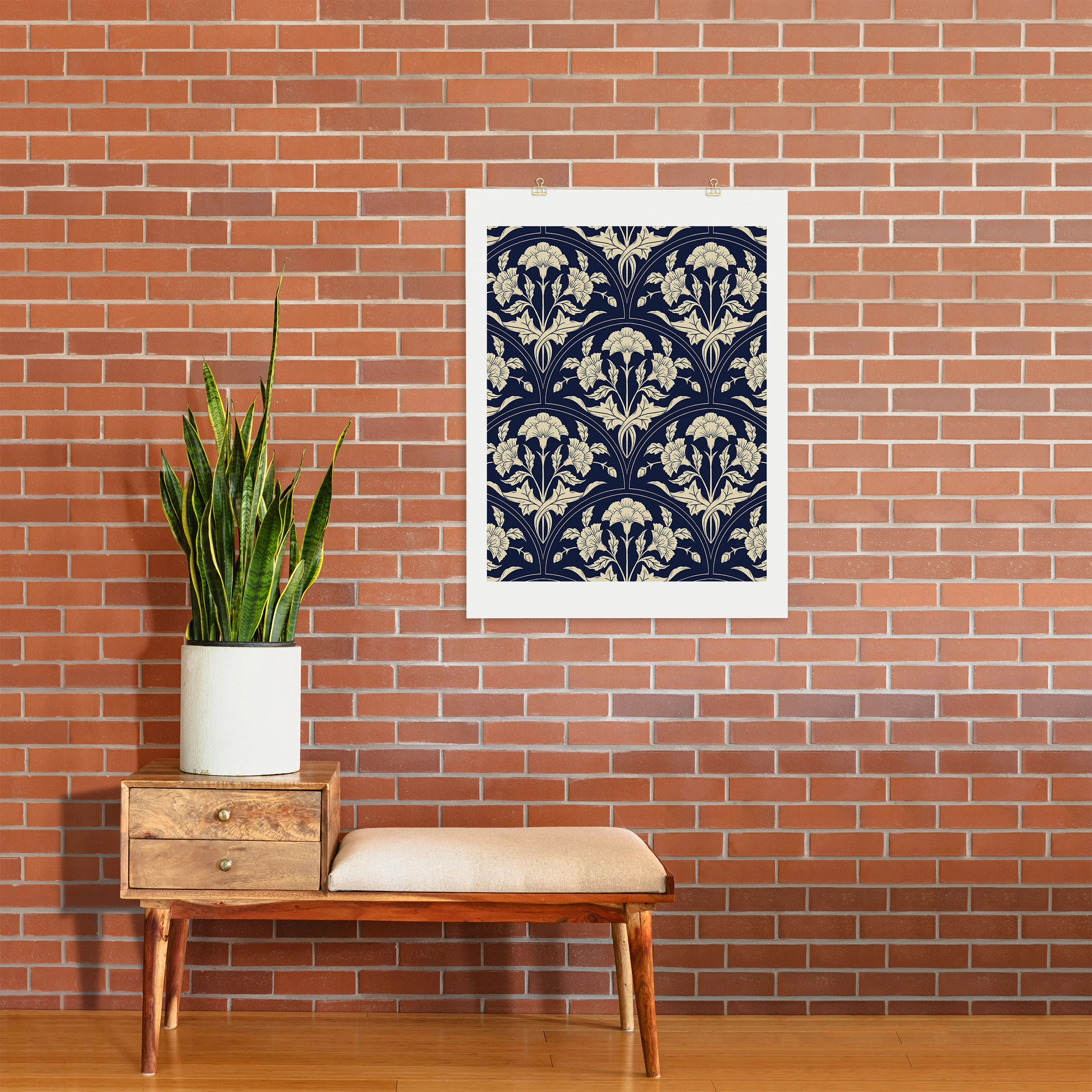 Avenie Victorian Botanical Cornflower Art Print - Image 23