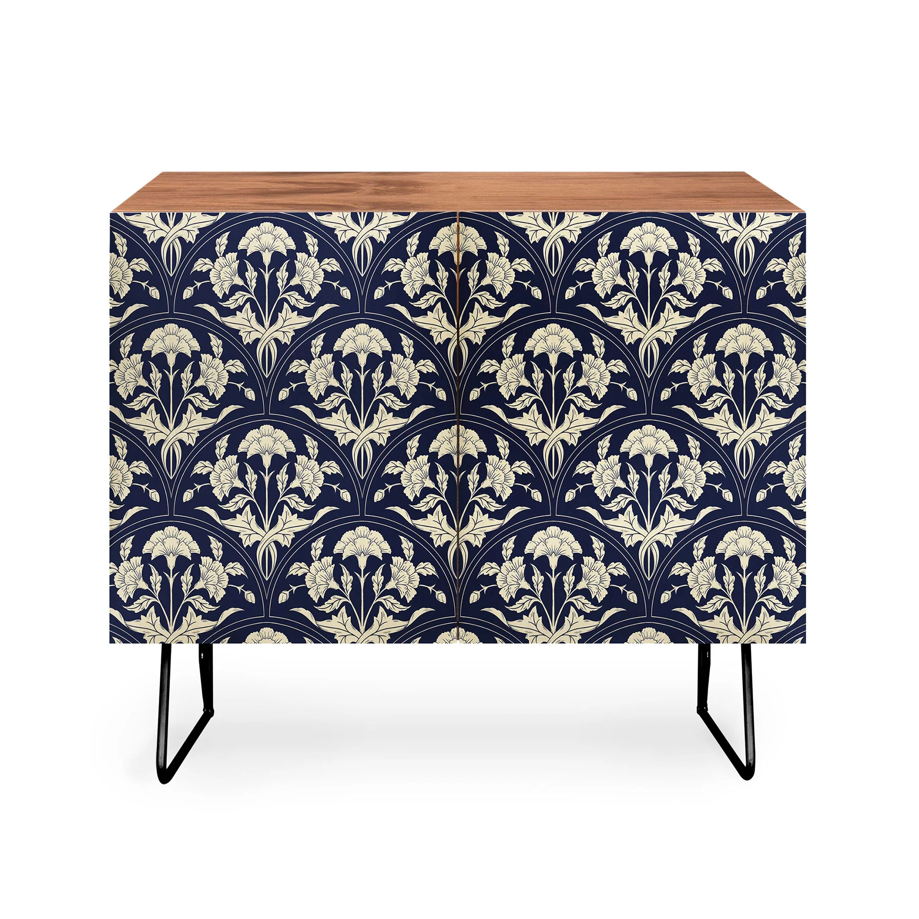 Avenie Victorian Botanical Cornflower Credenza - Image 4