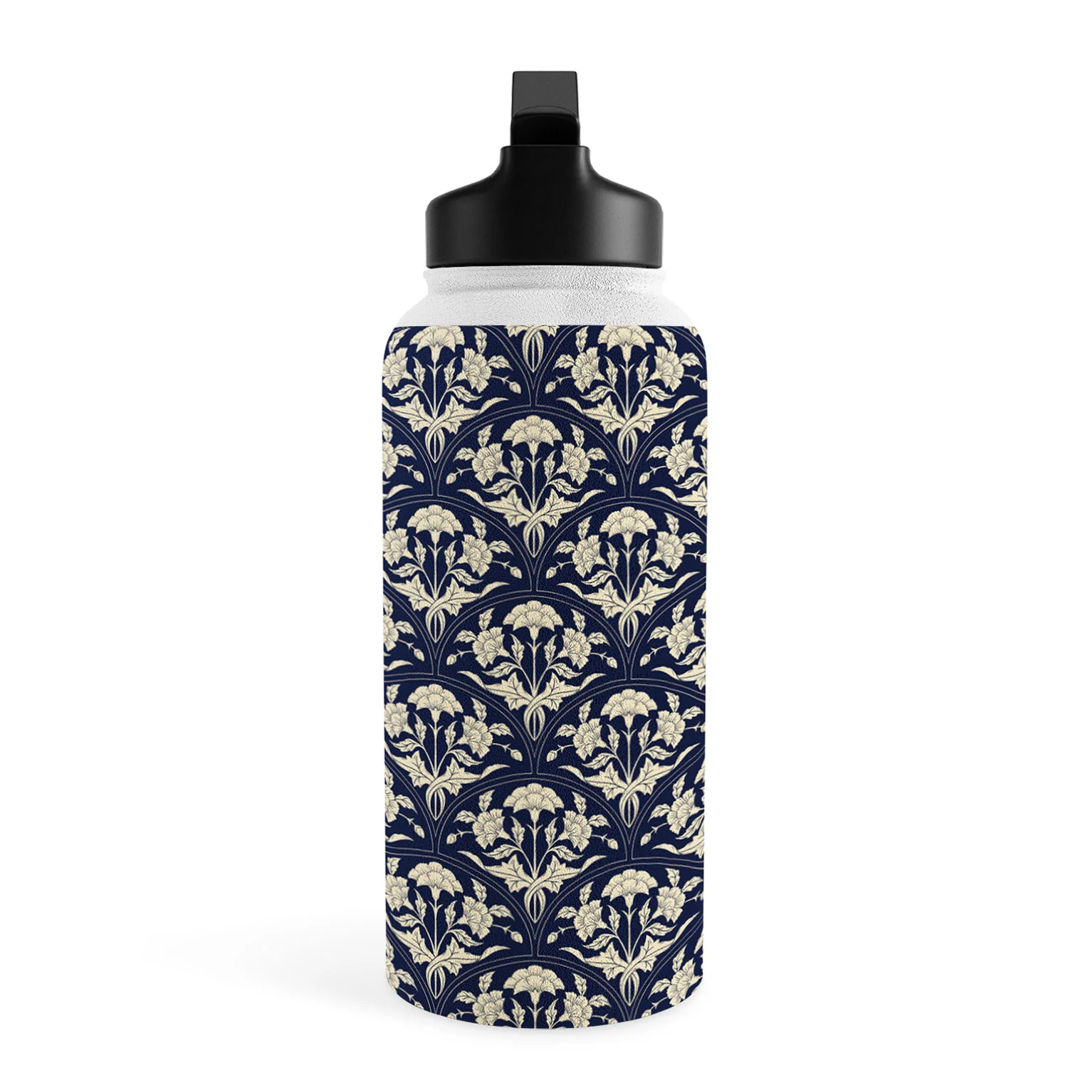 Avenie Victorian Botanical Cornflower Water Bottle - Image 30