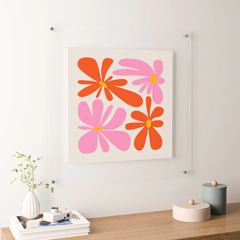 ayeyokp Bloom Peach Matisse Floating Acrylic Print - Image 40