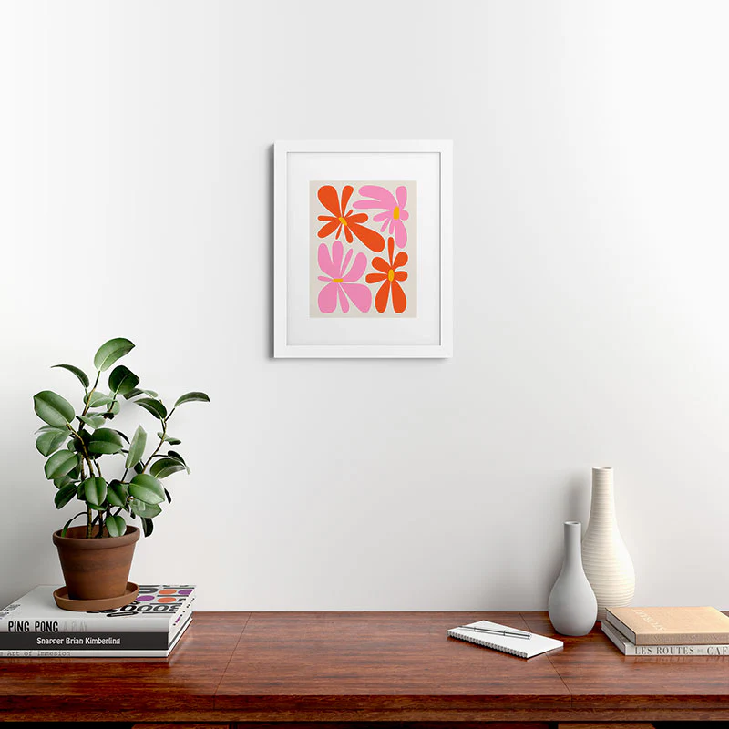 ayeyokp Bloom Peach Matisse Framed Art Print - Image 20