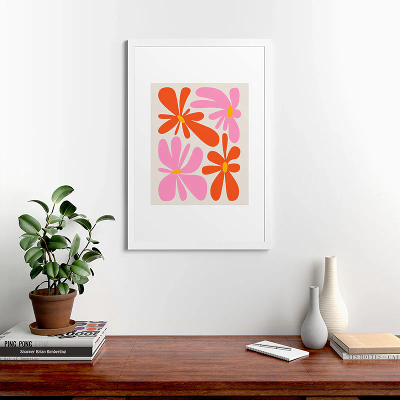 ayeyokp Bloom Peach Matisse Framed Art Print - Image 24