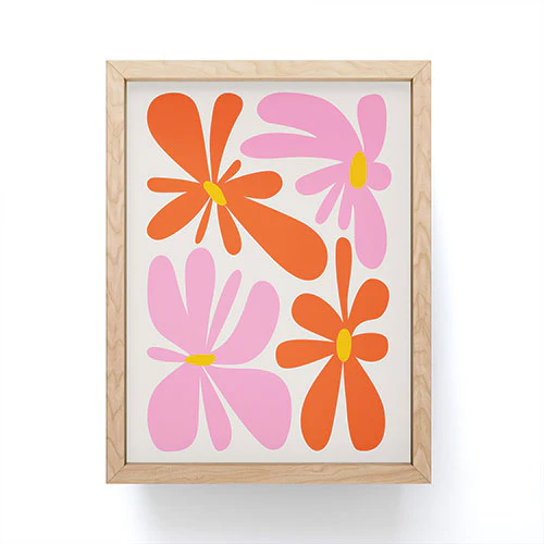 ayeyokp Bloom Peach Matisse Framed Mini Art Print - Image 4