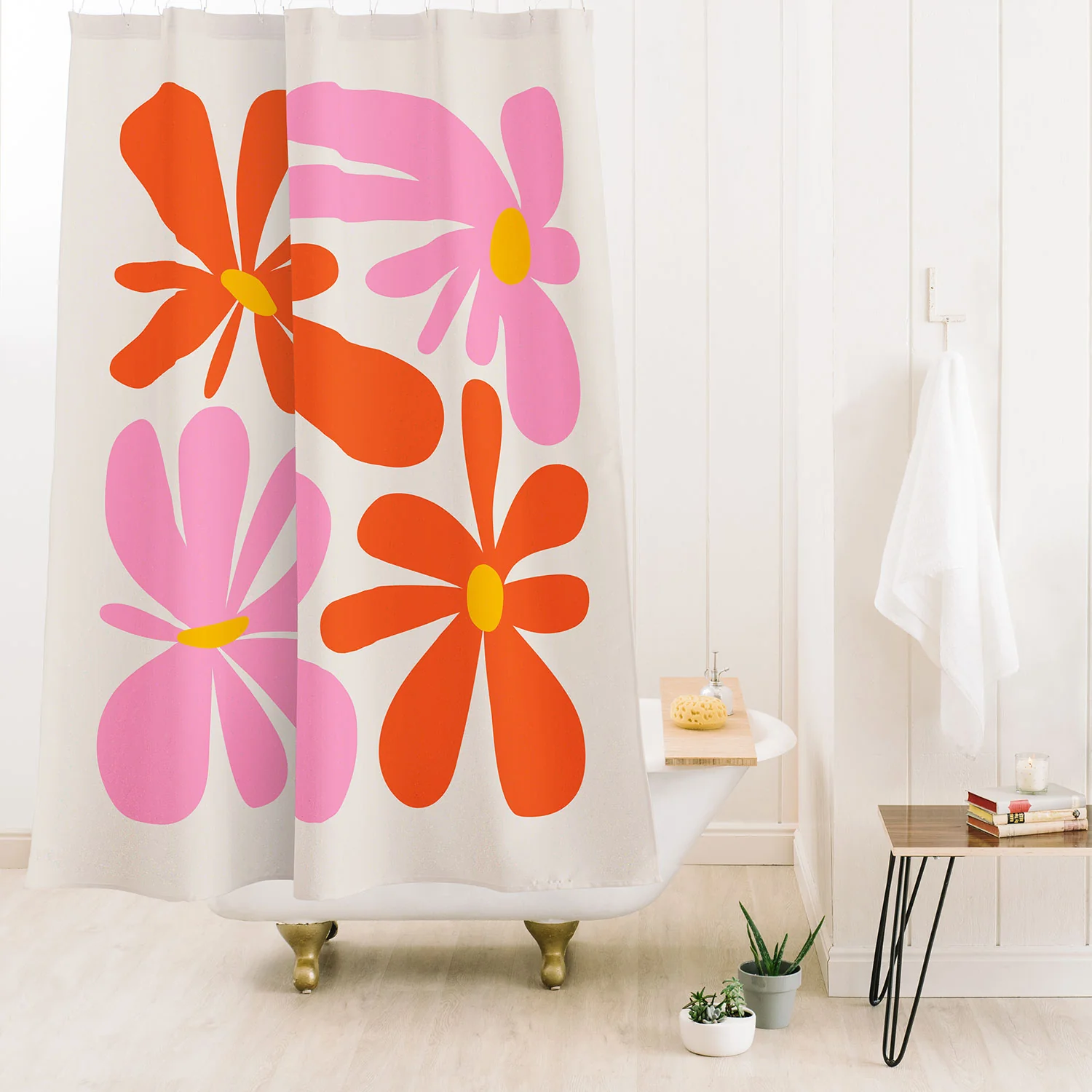 ayeyokp Bloom Peach Matisse Shower Curtain - Image 2
