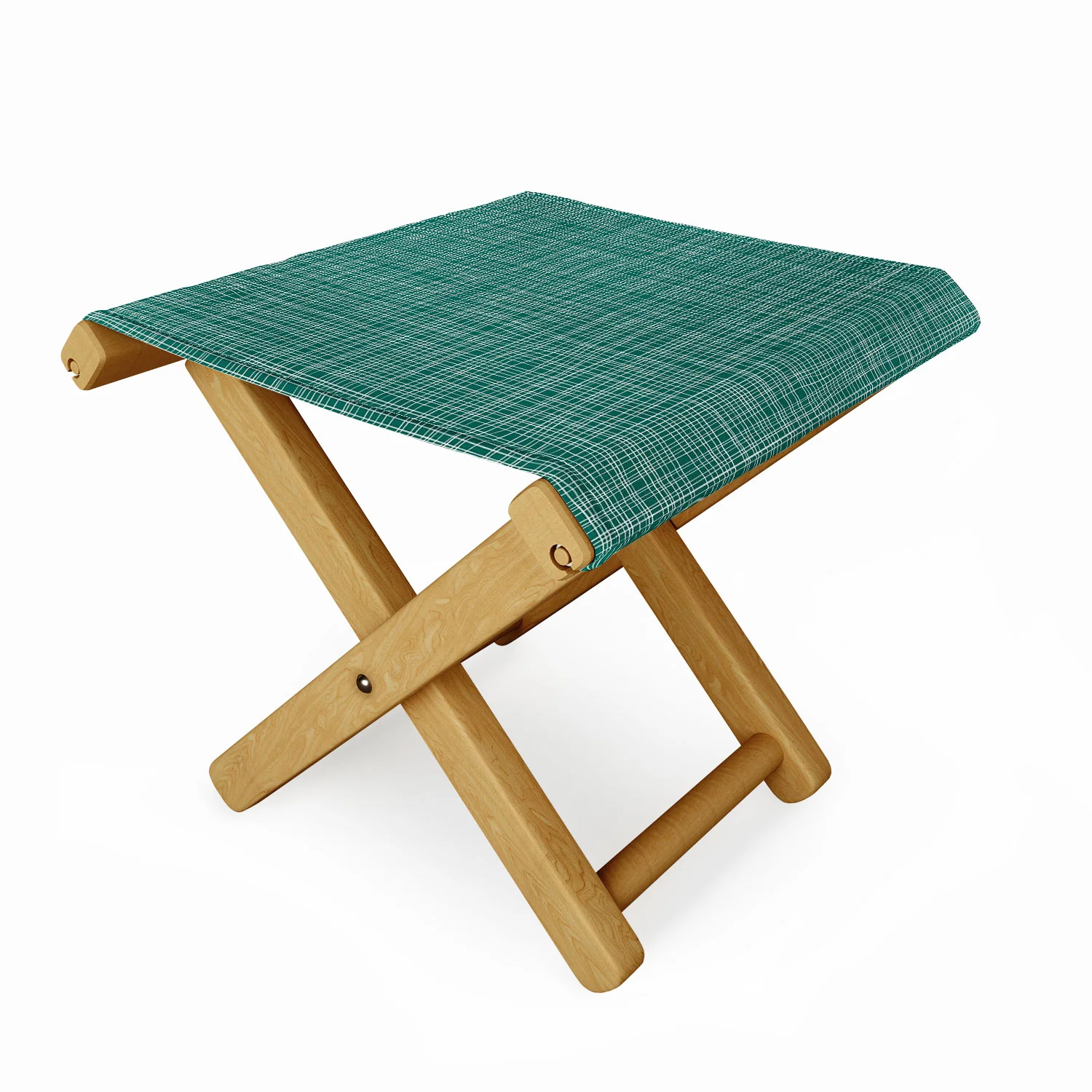 Camilla Foss Scandi Linen Folding Stool - Image 2