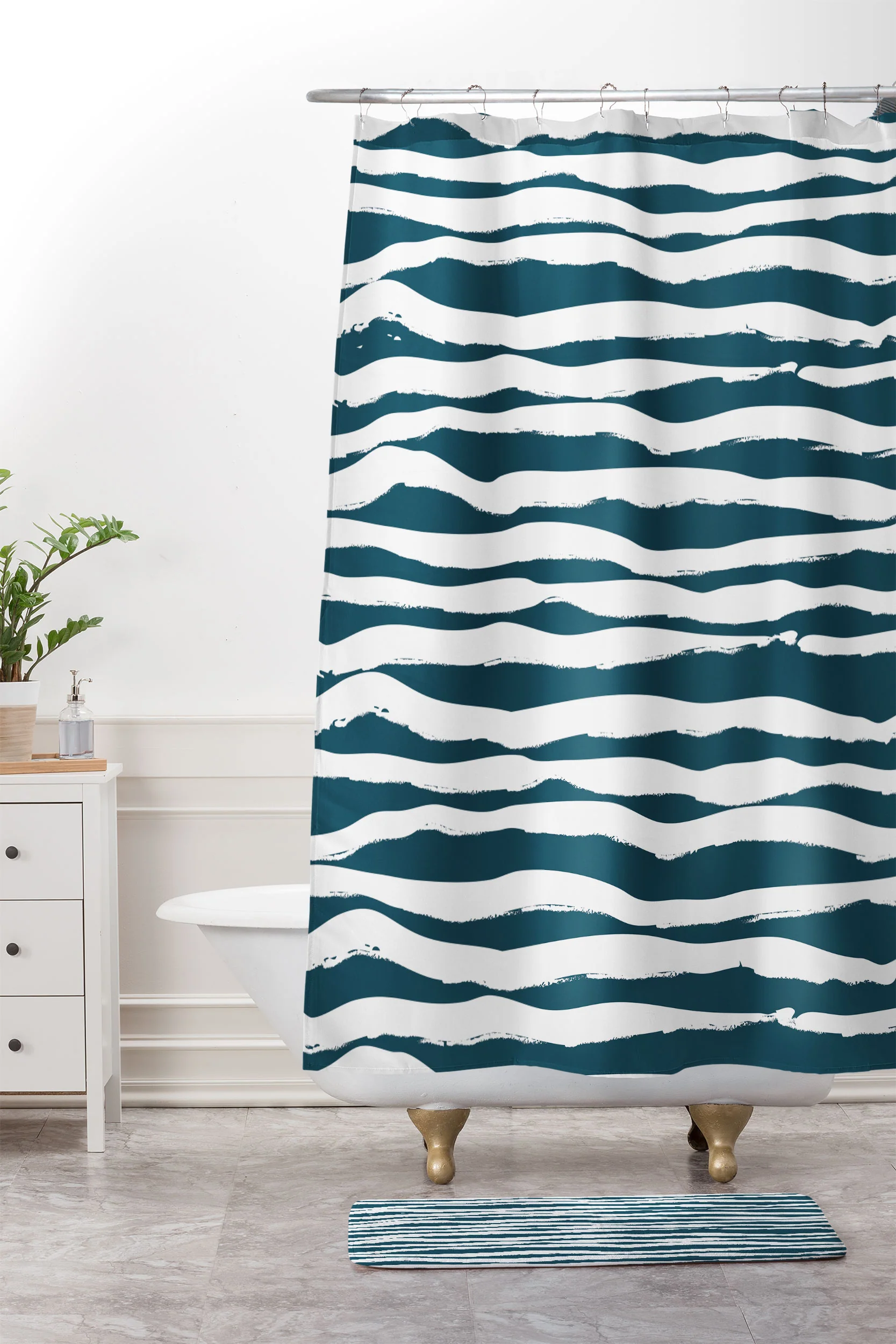 Camilla Foss Scandi Waves Memory Foam Bath Mat - Image 4