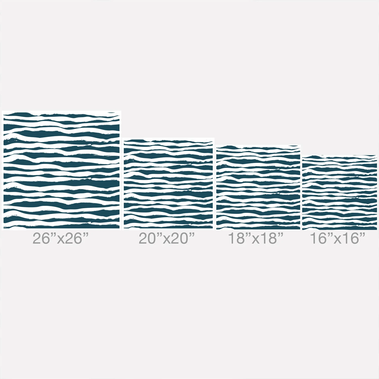 Camilla Foss Scandi Waves Outdoor Throw Pillow - Image 18
