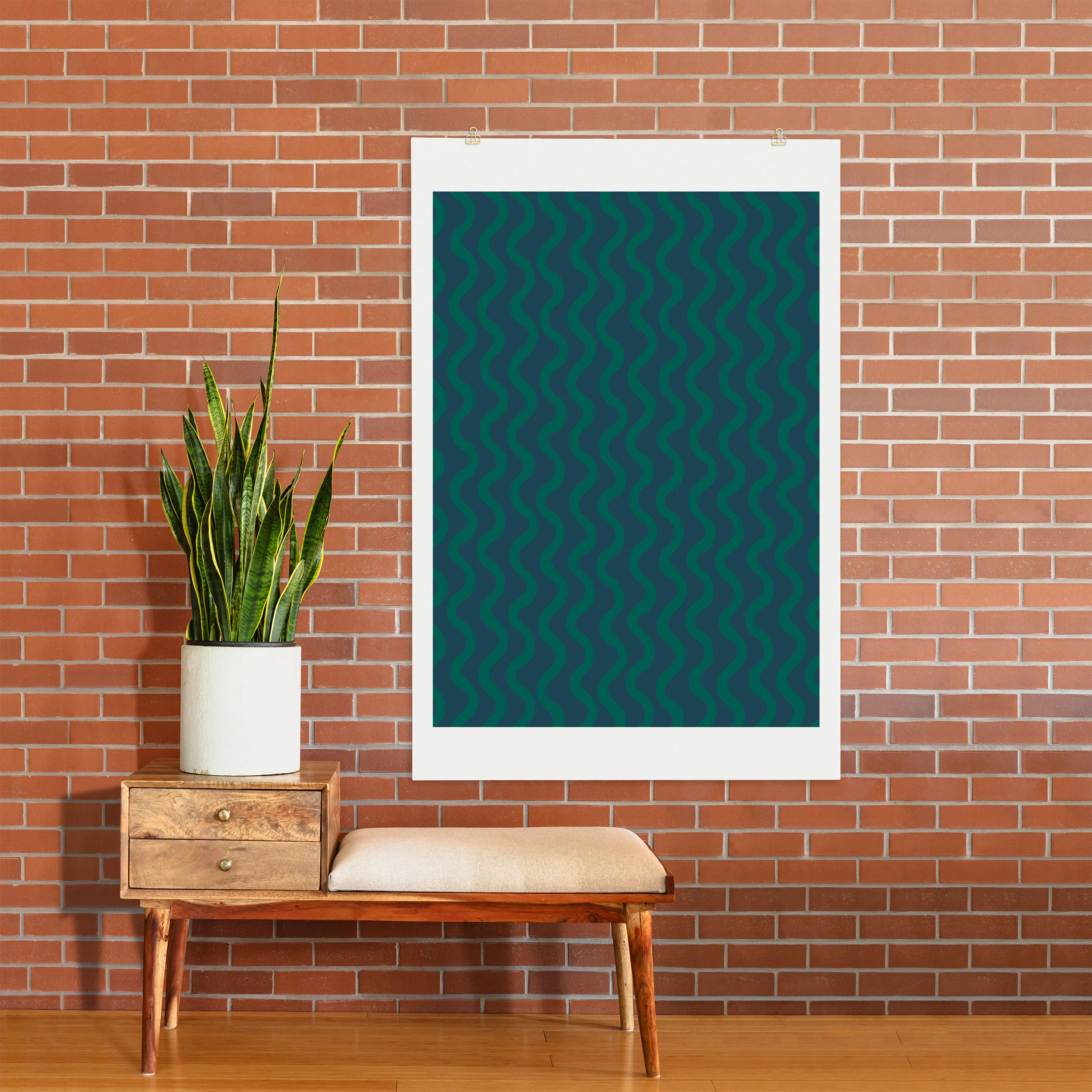 Camilla Foss Scandi Wavy Art Print - Image 26