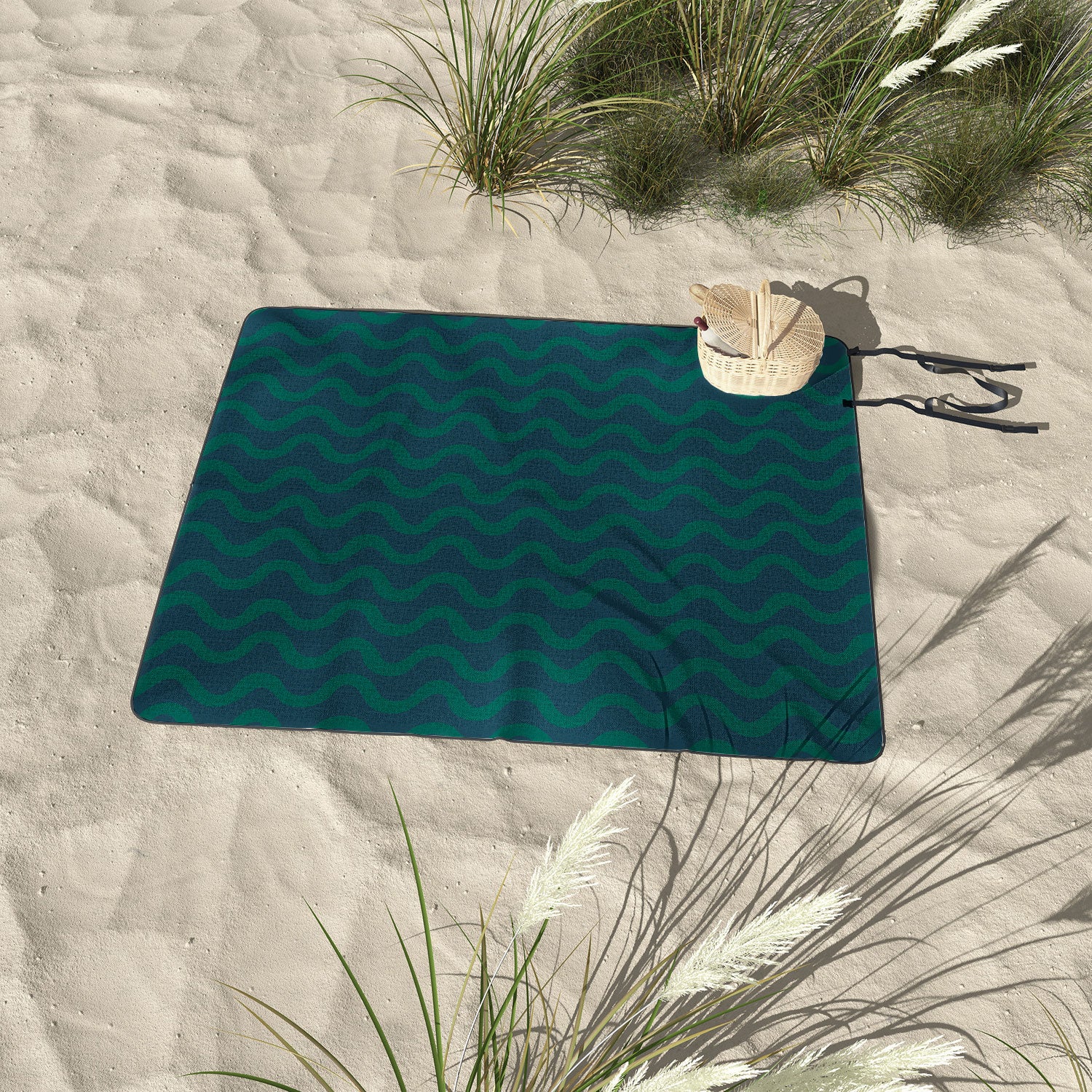 Camilla Foss Scandi Wavy Picnic Blanket - Image 3