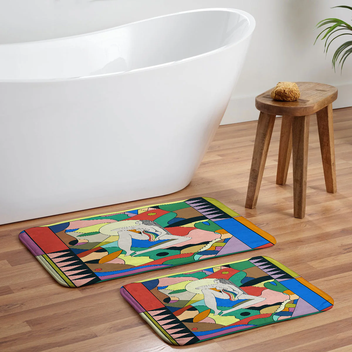 Cassidy Rae Marietta Lollipop Memory Foam Bath Mat - Image 5