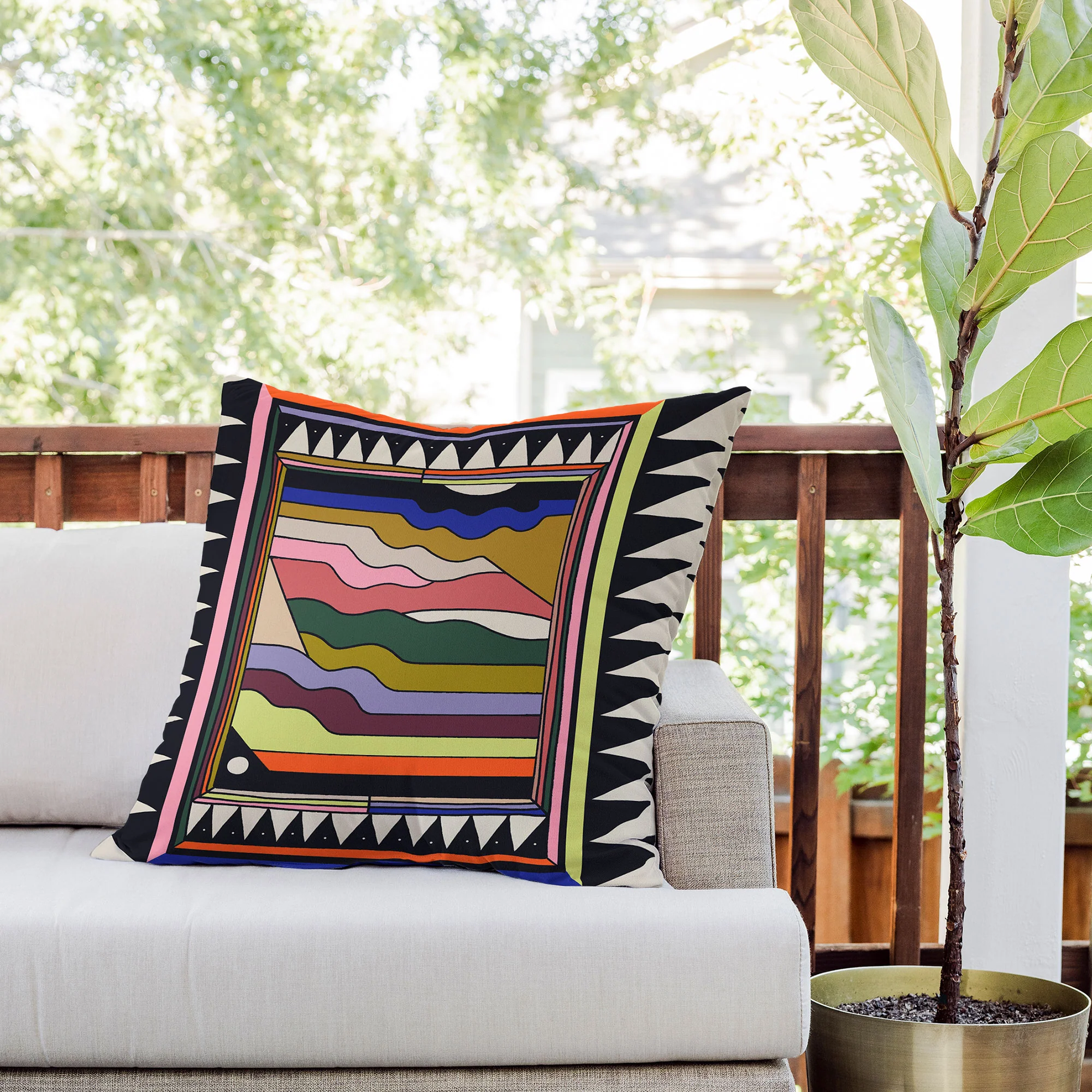 Cassidy Rae Marietta The Circus Outdoor Throw Pillow - Image 8