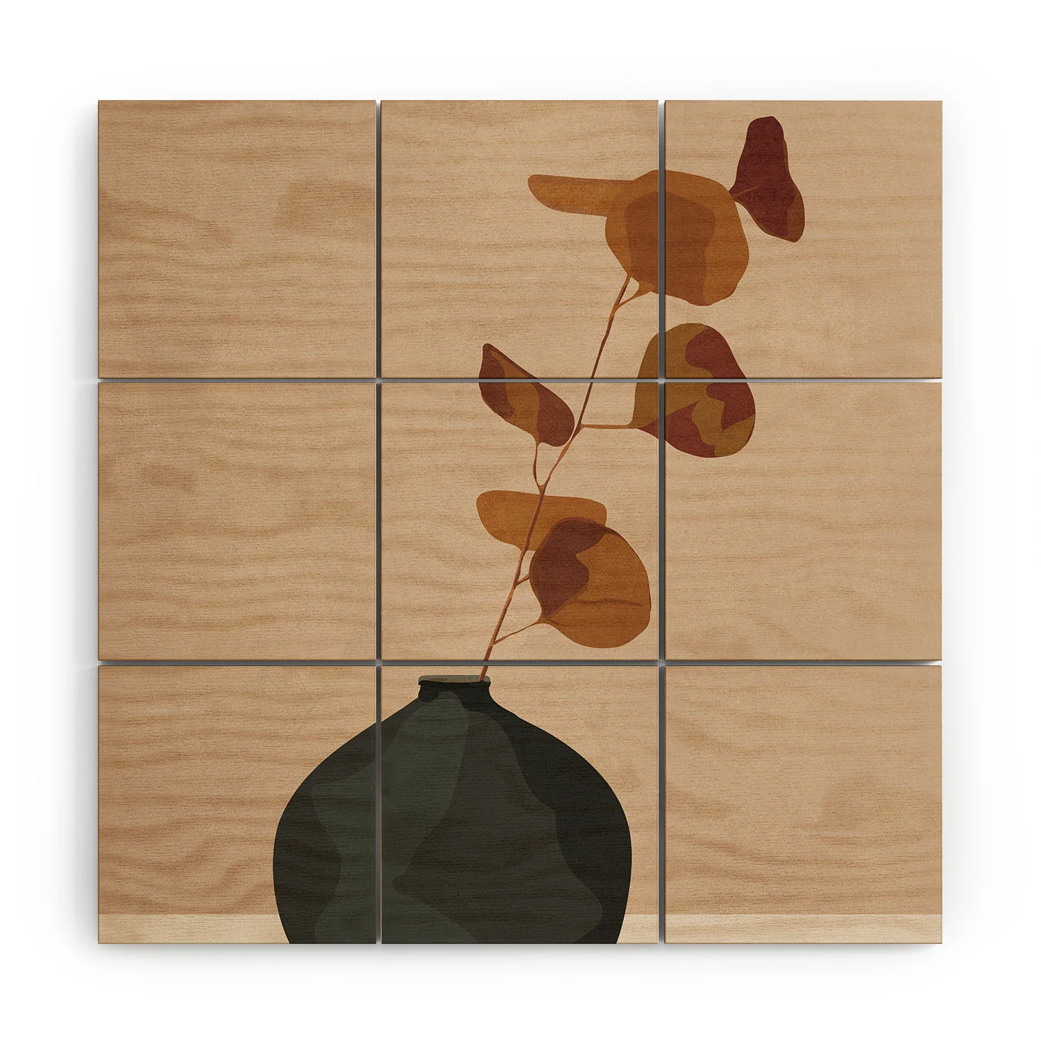 City Art Eucalyptus Decoration I Wood Wall Mural - Image 2