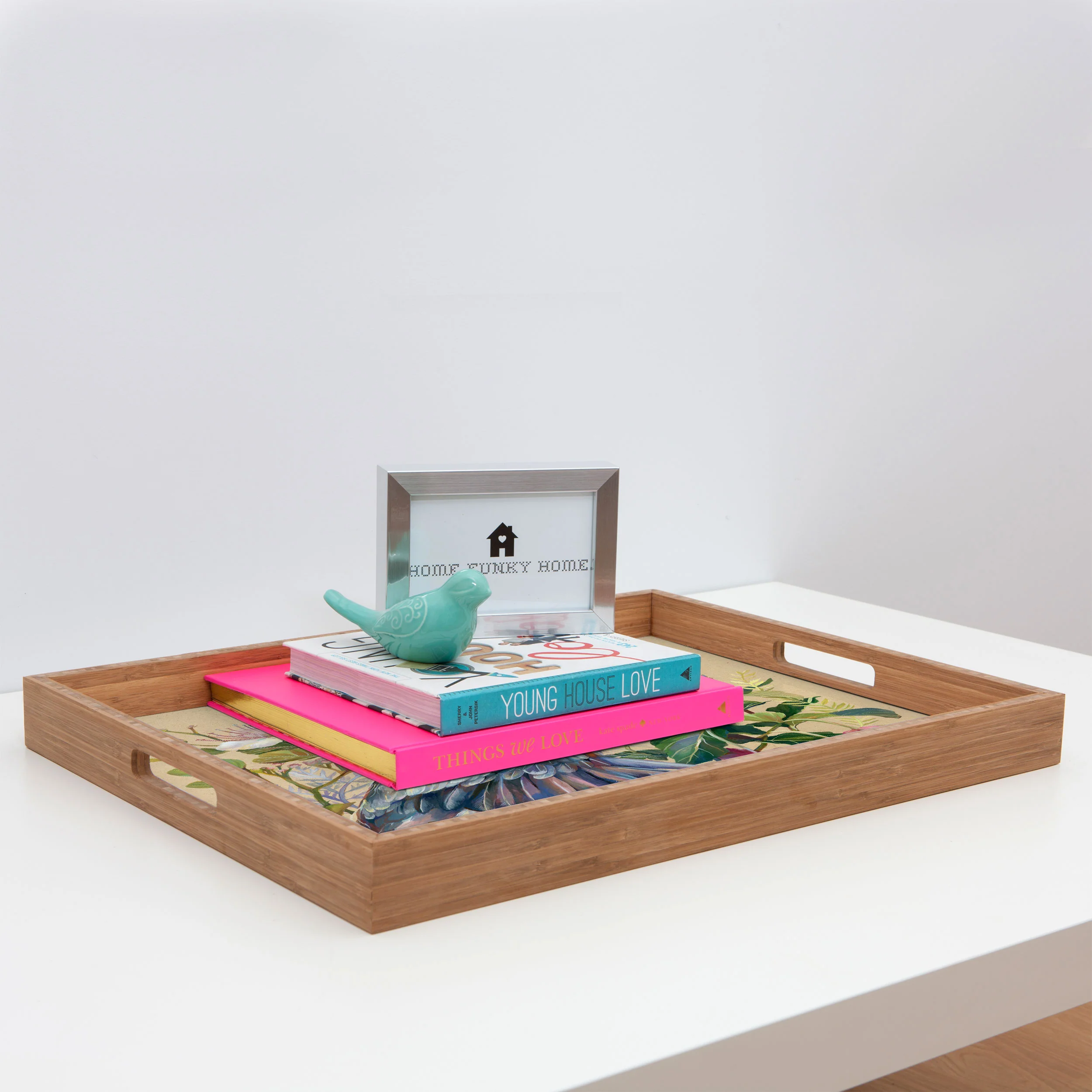Clara McAllister Blue Heron Rectangular Tray - Image 3