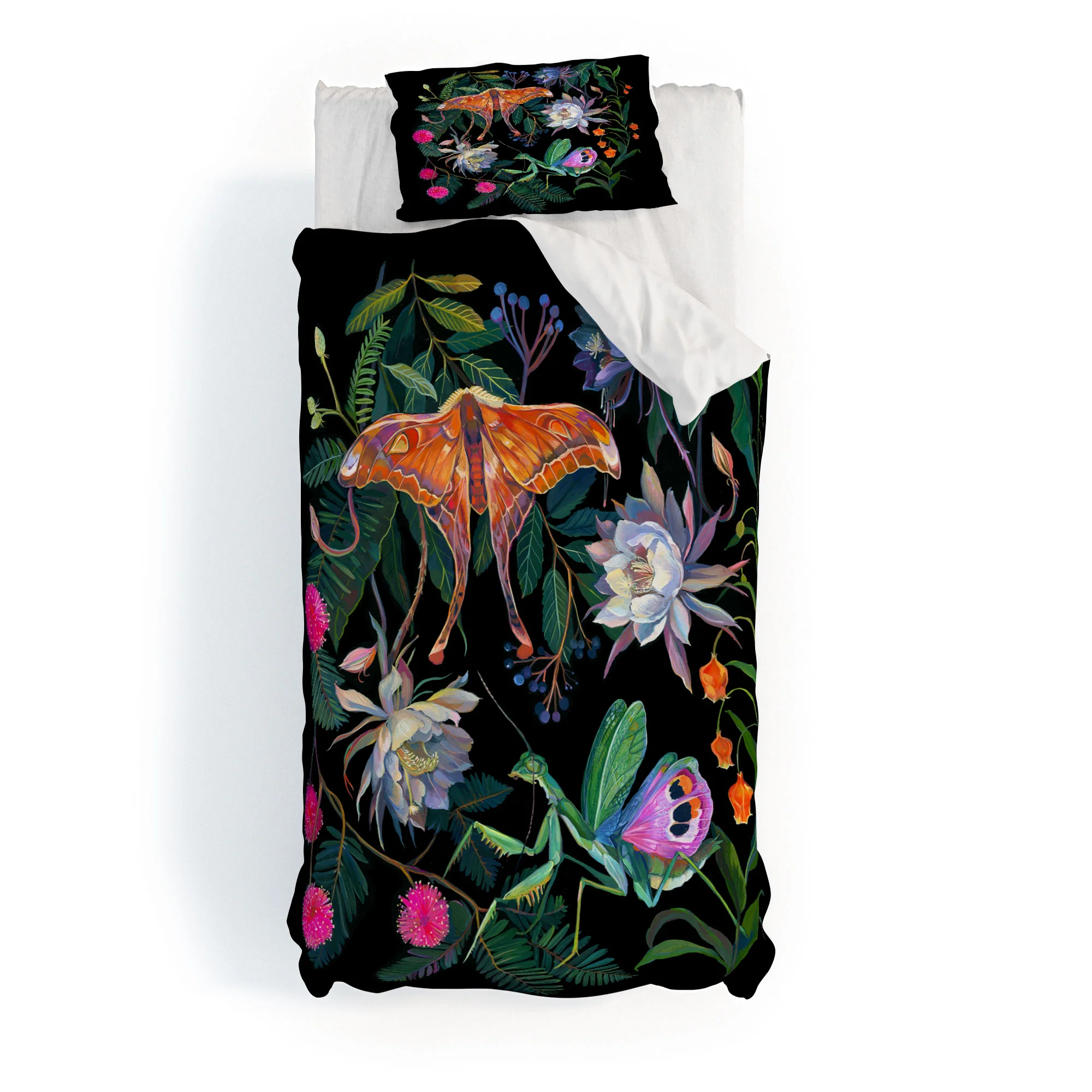 Clara McAllister Mantis Moth Duvet Cover - Image 45