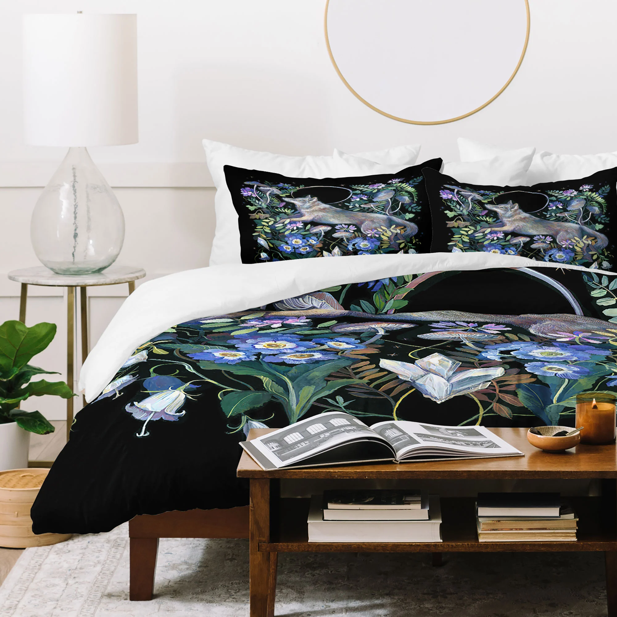Clara McAllister Moon Wolf Duvet Cover - Image 55