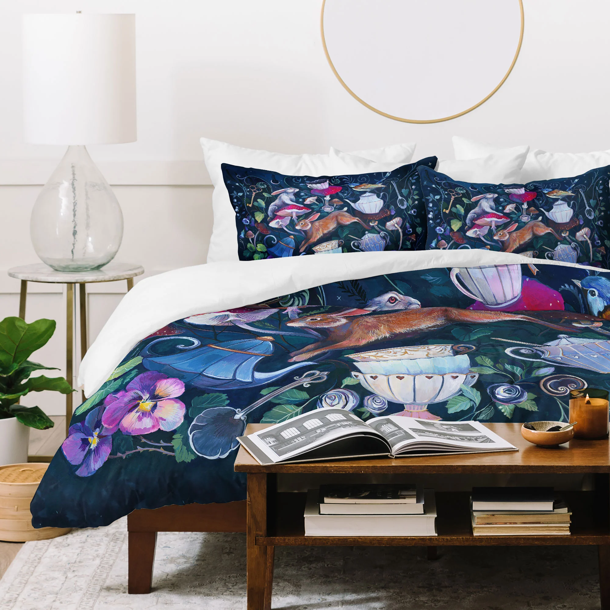 Clara McAllister Rabbits Magic Tea time Duvet Cover - Image 31