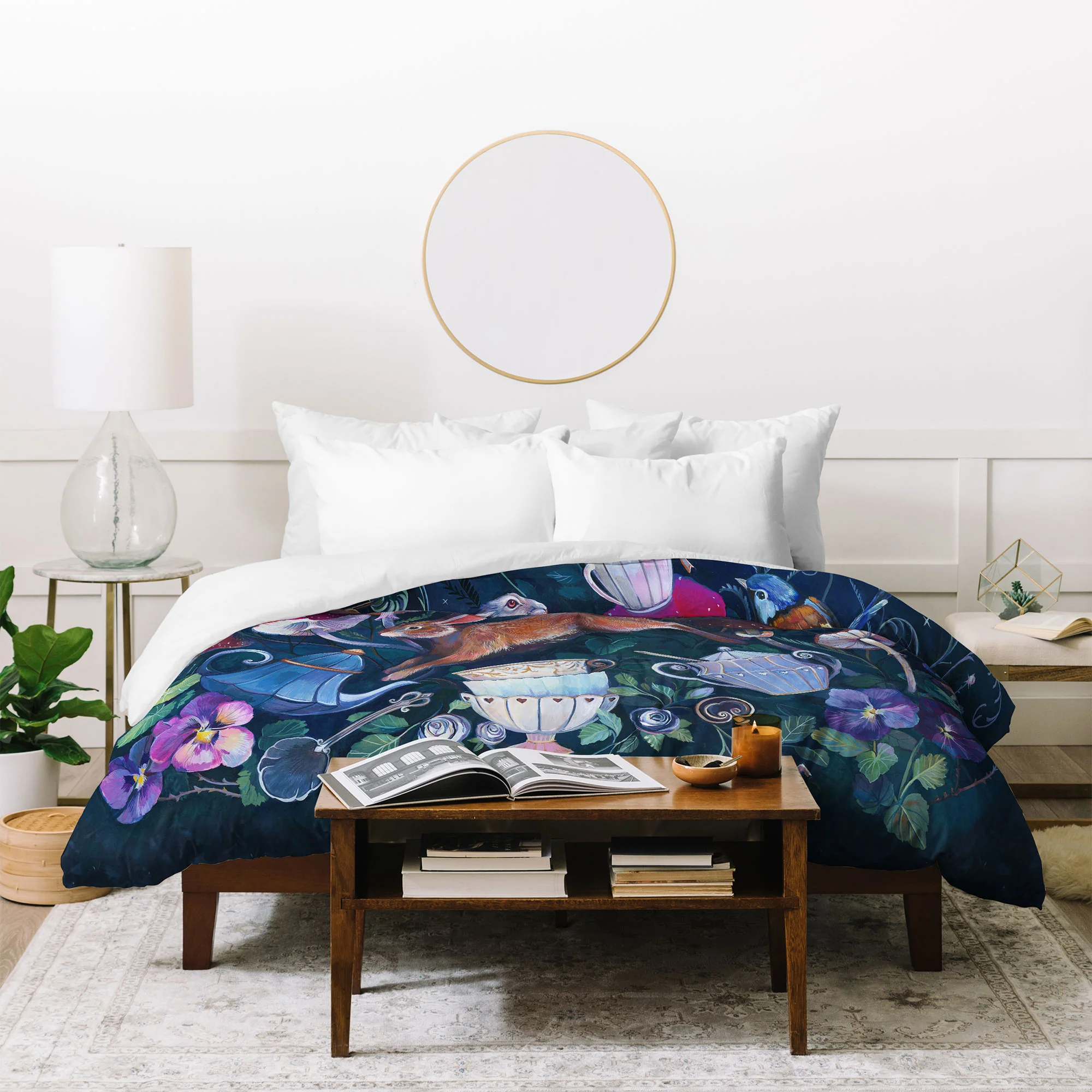 Clara McAllister Rabbits Magic Tea time Duvet Cover - Image 4