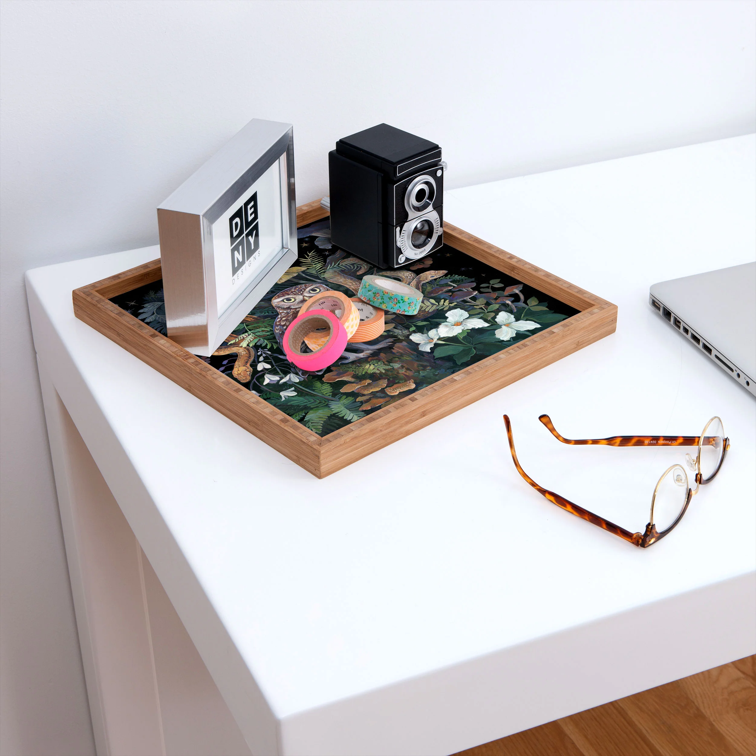Clara McAllister Snakes and Owl Square Tray - Image 2