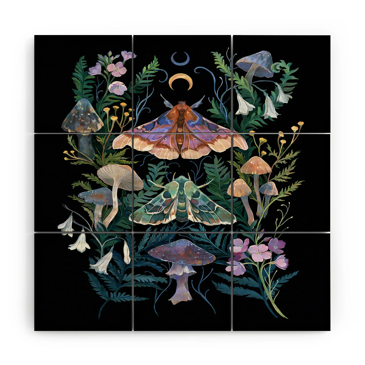 Clara McAllister Sphinx Moth Wood Wall Mural