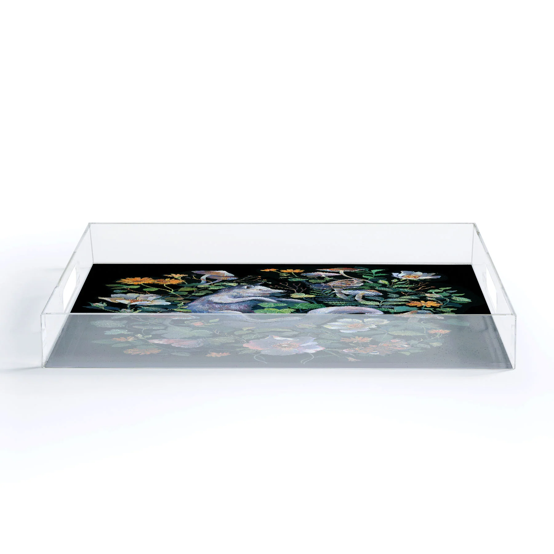 Clara McAllister White Fox Acrylic Tray - Image 5