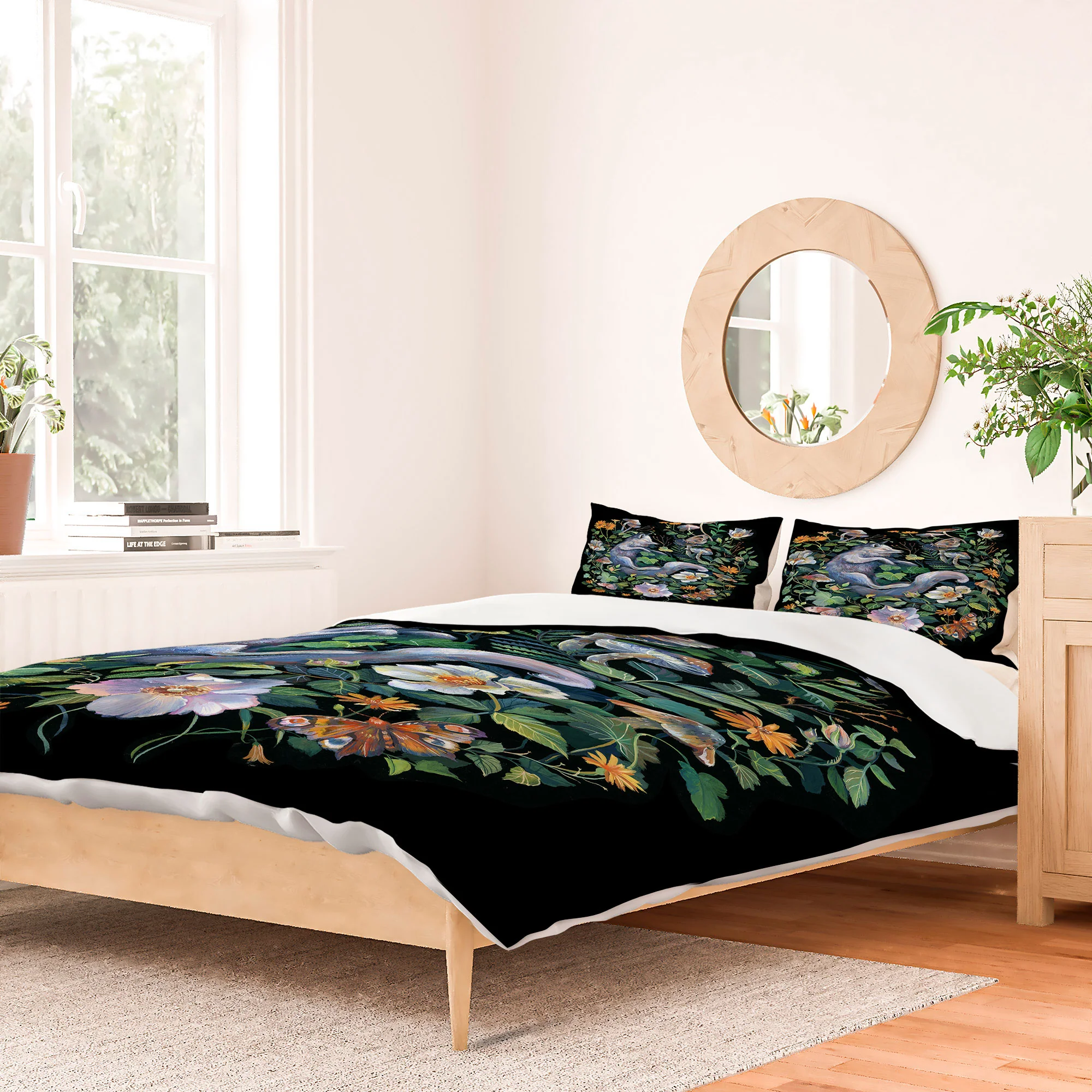 Clara McAllister White Fox Duvet Cover - Image 58