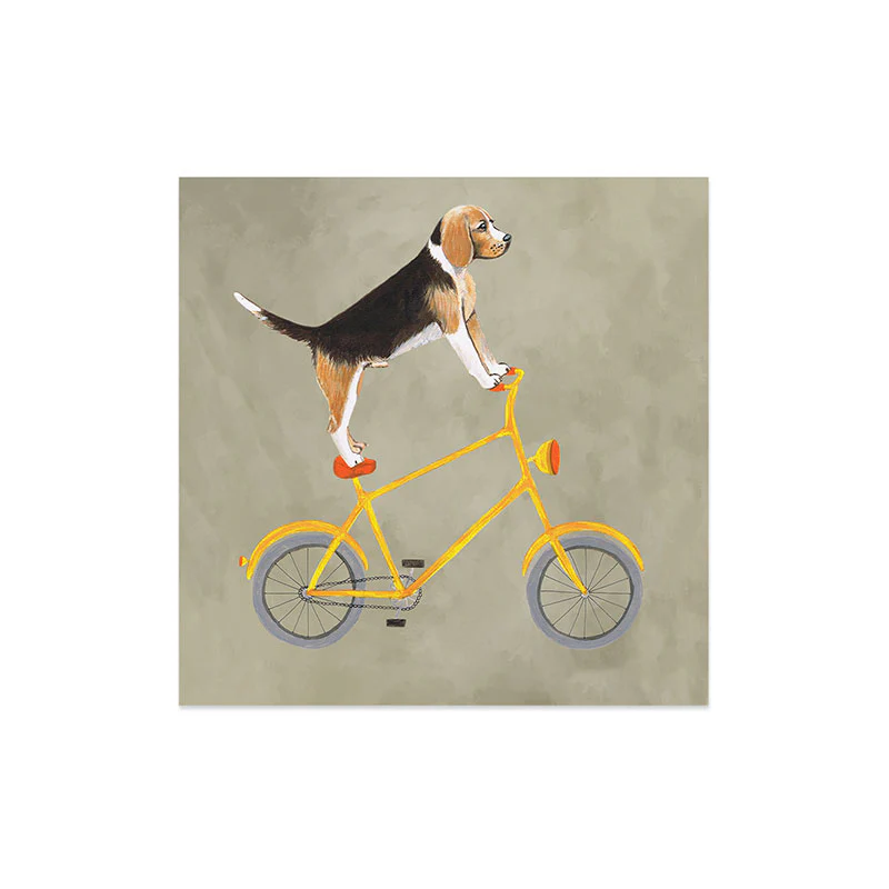 Coco de Paris Beagle on bicycle Art Print - Image 16