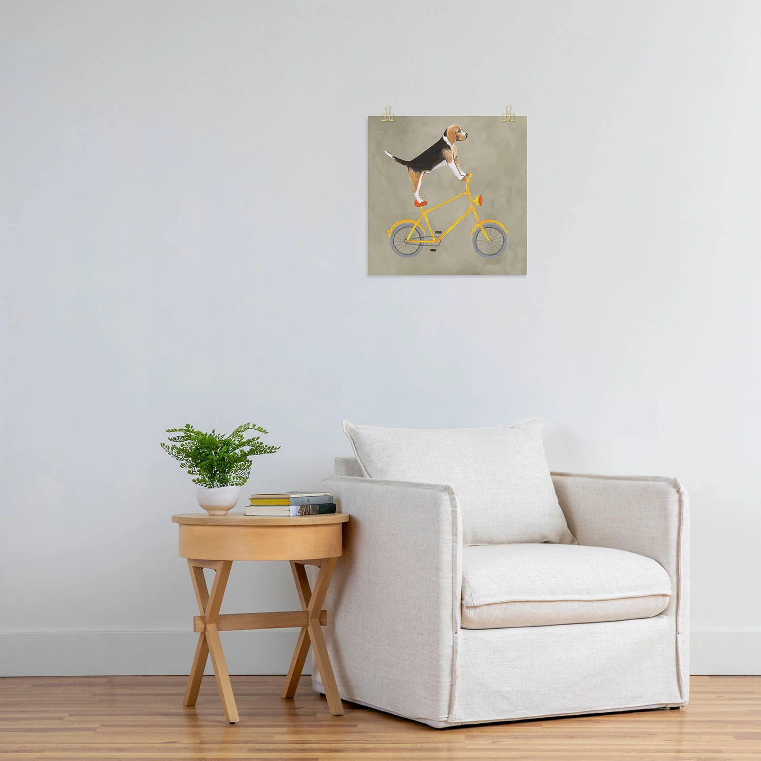 Coco de Paris Beagle on bicycle Art Print - Image 18