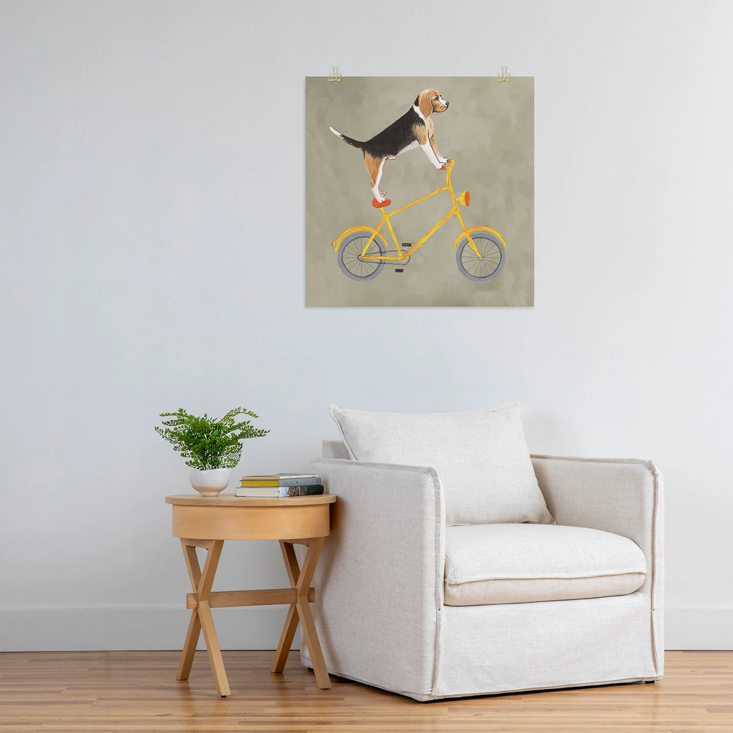 Coco de Paris Beagle on bicycle Art Print - Image 21