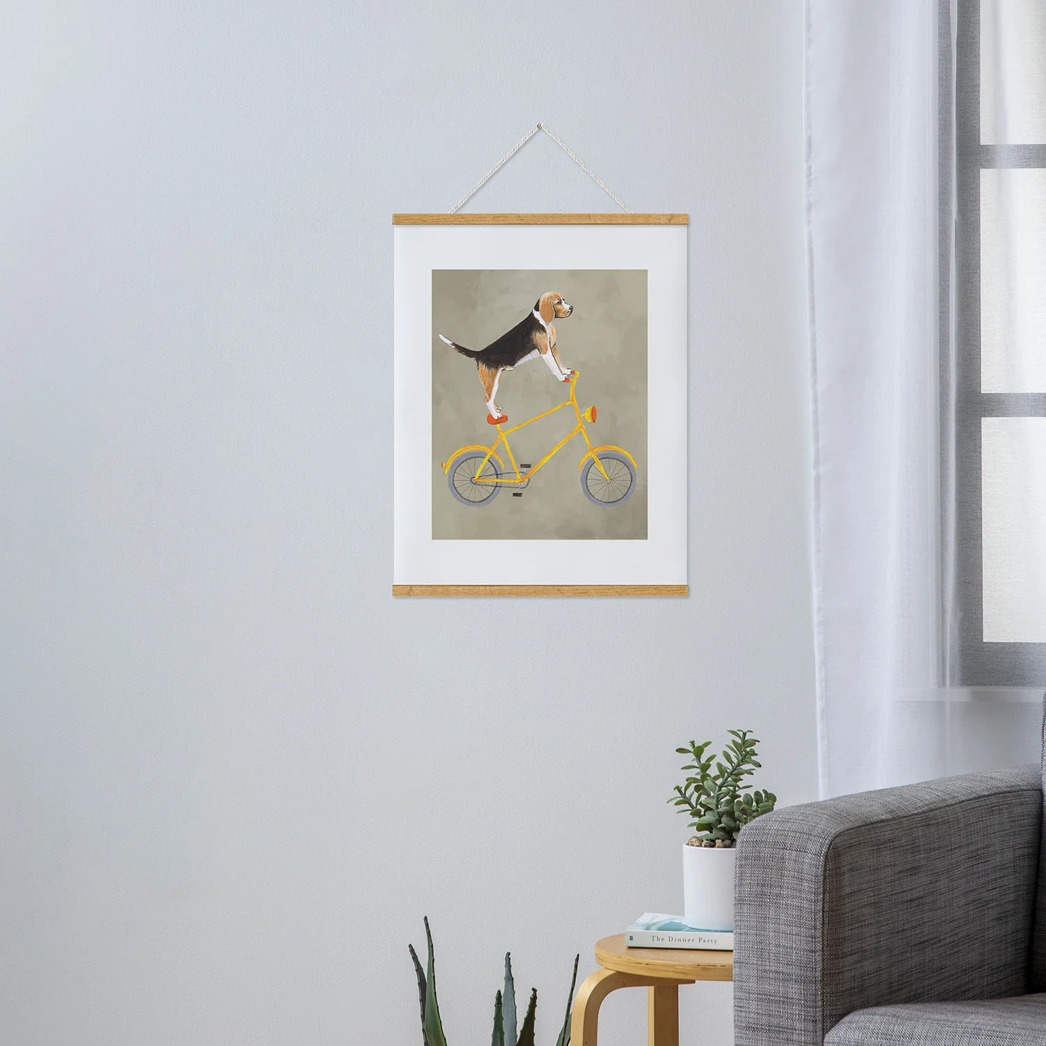 Coco de Paris Beagle on bicycle Art Print - Image 36